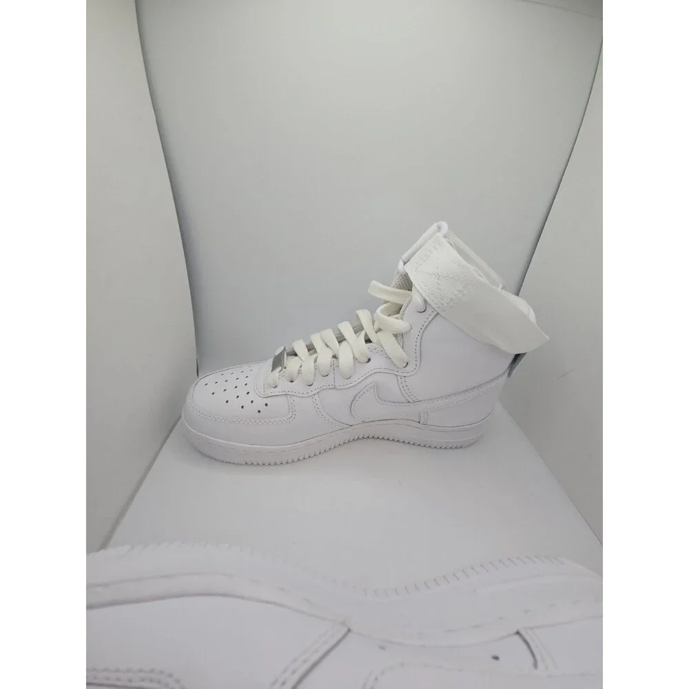 Size 5 Nike Air Force 1 High DD9624-100 Sneakers Women's White Leather Shoes NEW